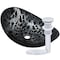 Novatto TARTARUGA Oval Glass Vessel Bathroom Sink Set, Chrome NOHP-G012-8031CH - alternate 1